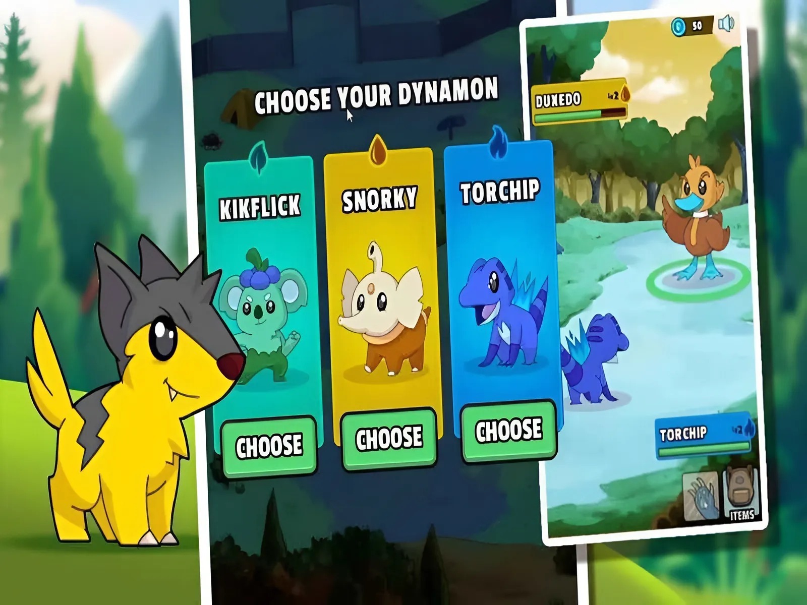 Dynamons World Hack với giao diện dễ dùng