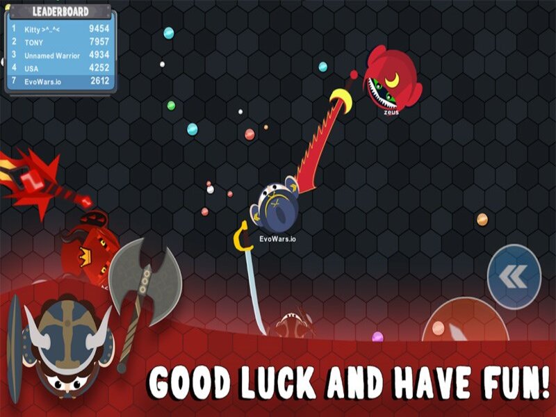 Các mẹo chơi trong Evowars io hack