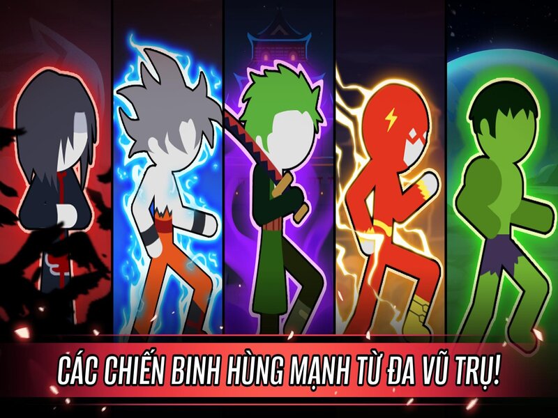 Lựa chọn nhân vật trong Hack Chiến Binh Đa Vũ Trụ Đại Chiến phù hợp với phong cách chơi