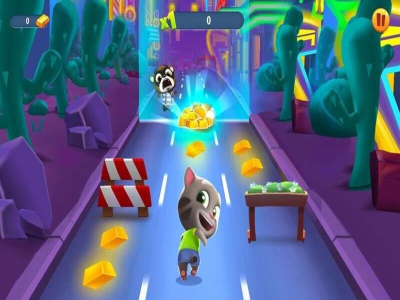 Talking Tom Gold Run Hack sở hữu hệ thống điều khiển mượt mà