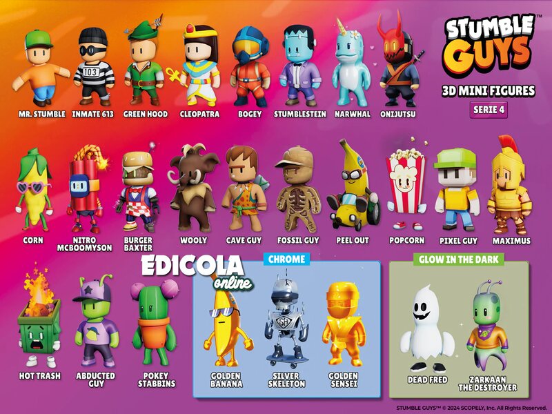 Bộ Nhân Vật Trong Stumble Guys Hack