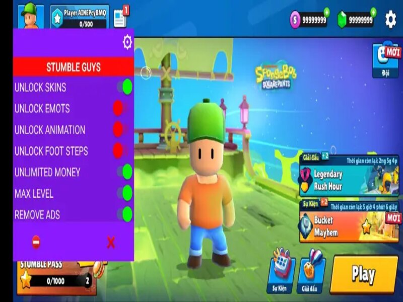 Mod Vô Hạn Tiền Stumble Guys Hack
