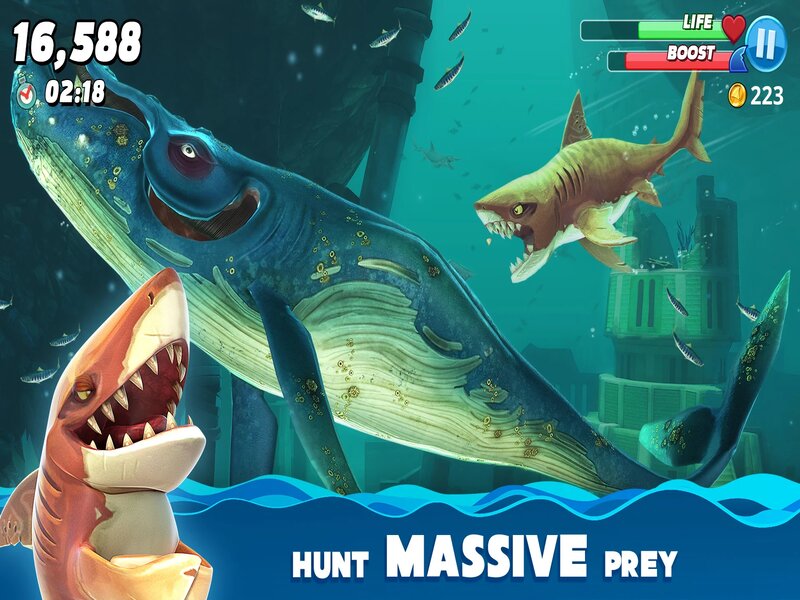 Tính năng loại bỏ quảng cáo trong Hungry Shark Hack