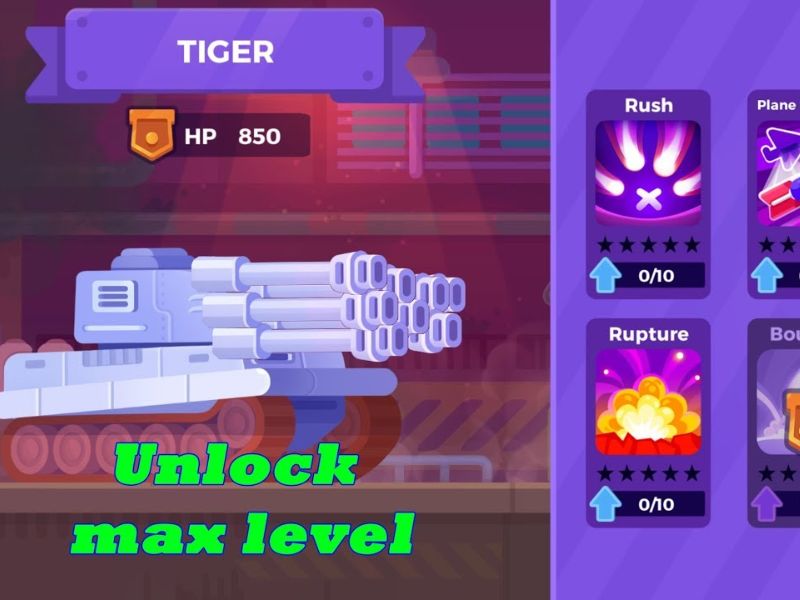 Tính năng mở khóa Tank Stars Hack