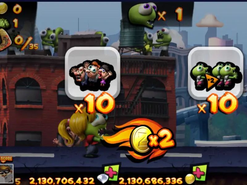 Gameplay ấn tượng trong Zombie Tsunami