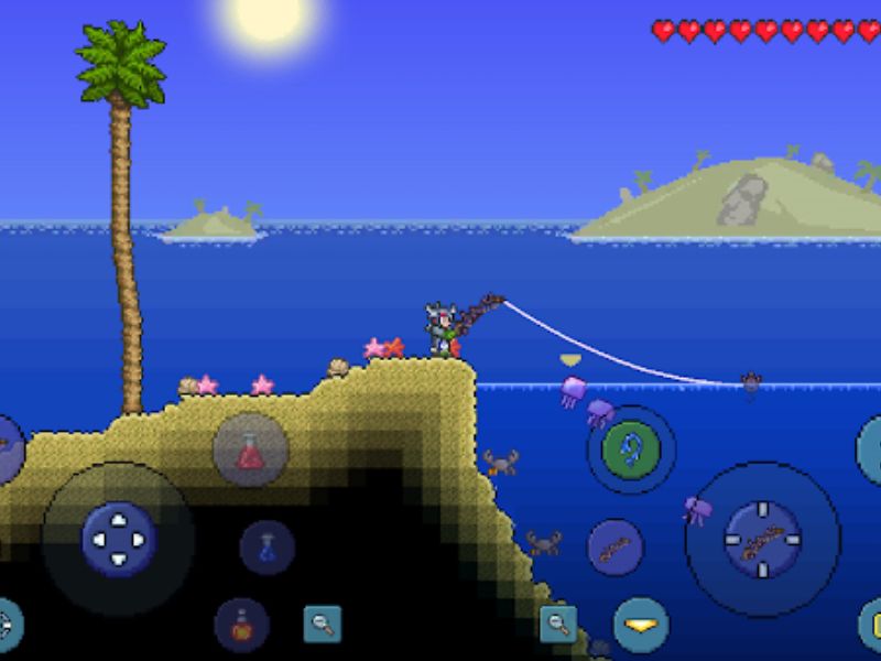 Khám phá thế giới mở trong Terraria Apk