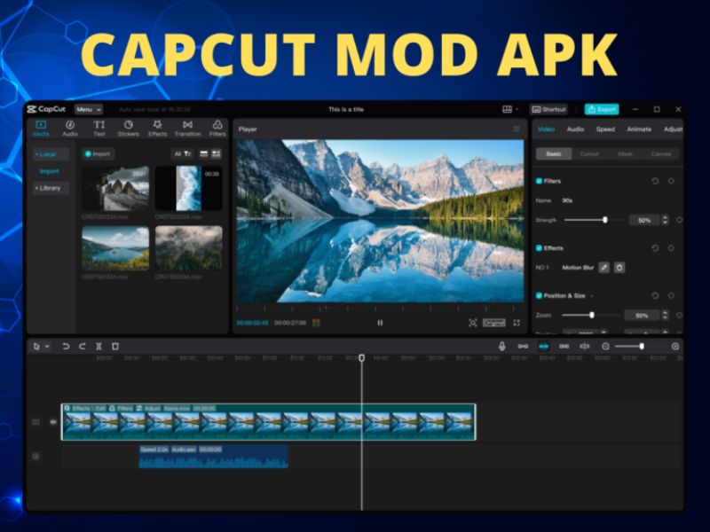 Tính không quảng cáo trong Capcut Mod mới nhất