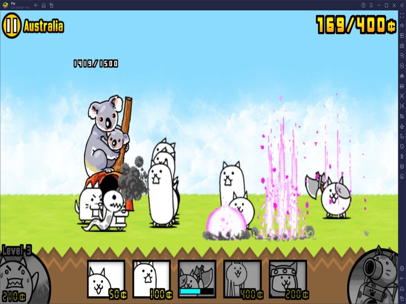 Tính năng vô hạn xp của The Battle Cats Hack