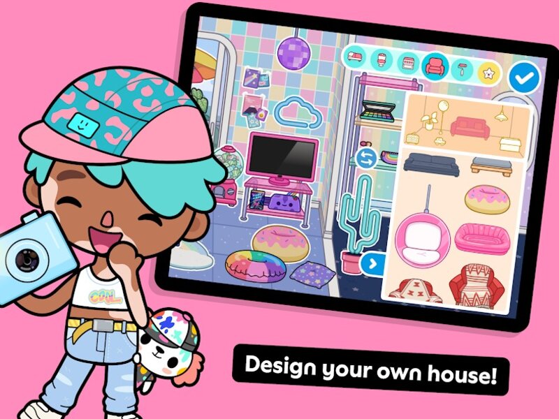 Toca Boca Mod cho phép bạn thiết kế ngôi nhà mơ ước