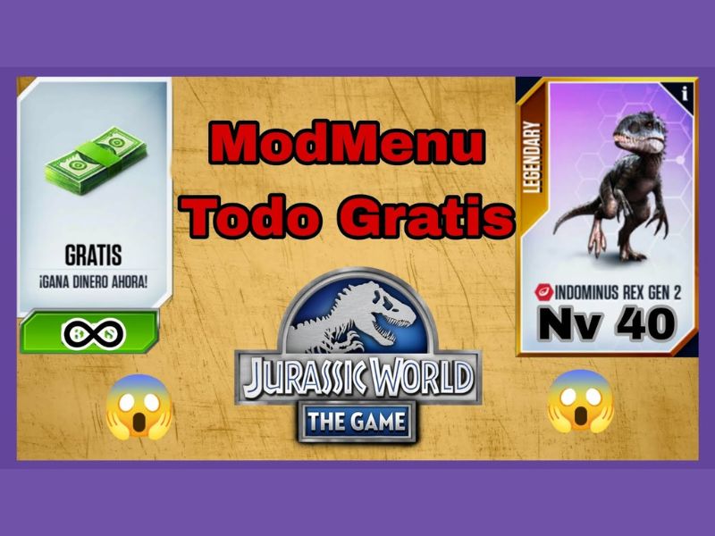 Mod Menu Trong Hack Jurassic World 
