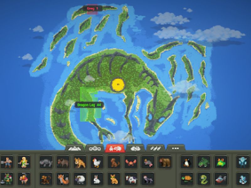 Sở hữu sức mạnh của vị thần trong WorldBox Mod APK