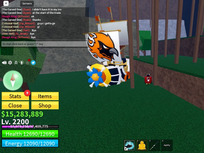 Teleport trong Hack Blox Fruit