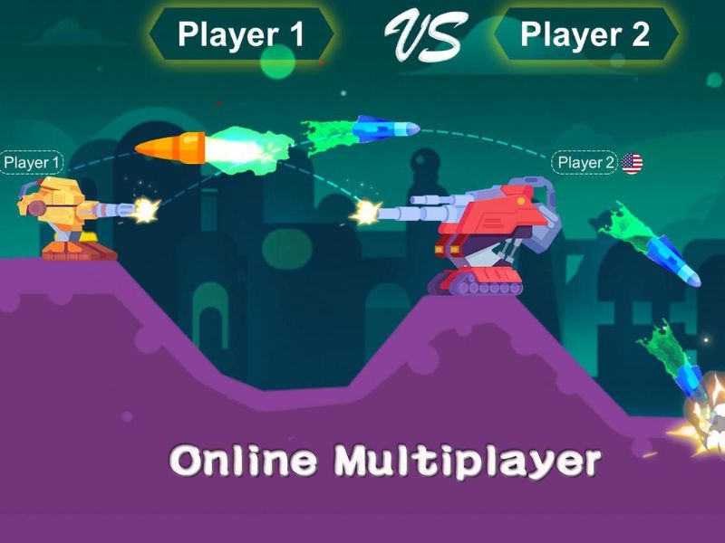 Chế độ chơi đa dạng trong Hack Tank Stars