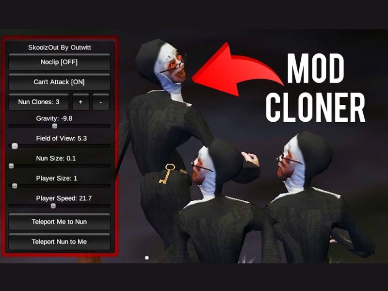 Một Số Tính Năng Nổi Bật Có Trong Evil Nun Hack