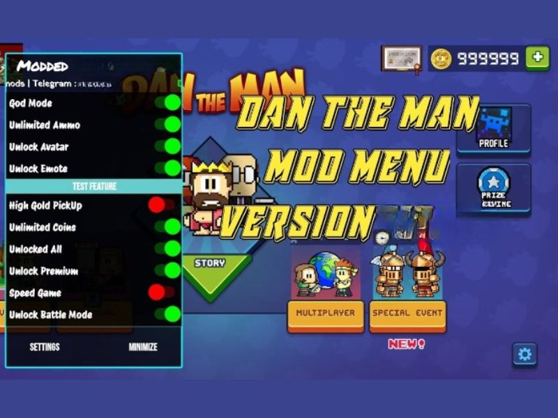 Các Điểm Nổi Bật Độc Đáo Của Hack Dan The Man