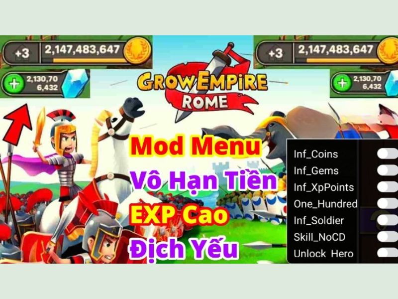 Các Tính Năng Độc Đáo Của Hack Grow Empire Rome