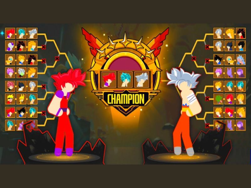 Chế độ chơi đa dạng trong Hack Stickman Dragon Fight