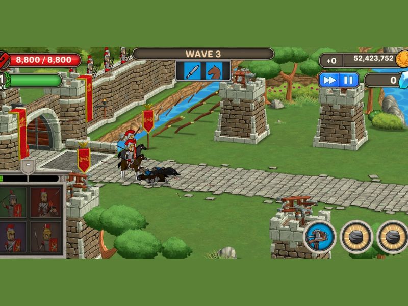 Đồ họa sinh động trong Hack Grow Empire Rome