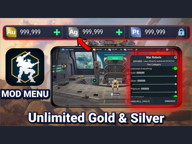 Một Số Tính Năng Nổi Bật Có Trong Hack War Robot