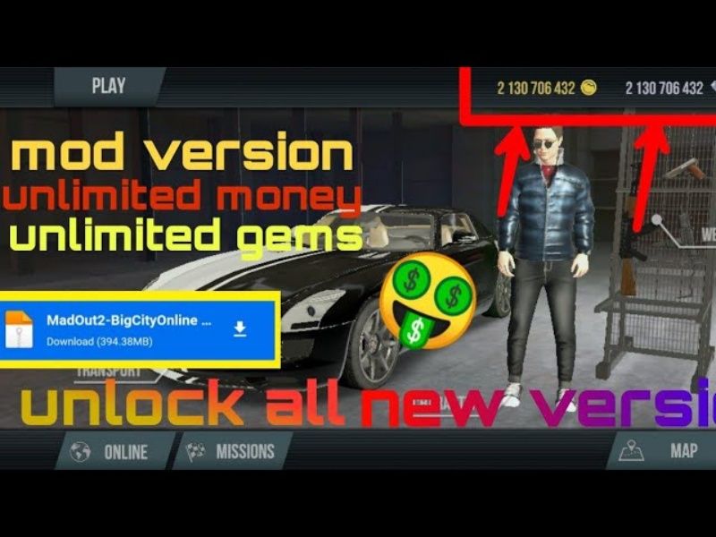 Tính Năng Nổi Bật Có Trong Phiên Bản Hack MadOut2