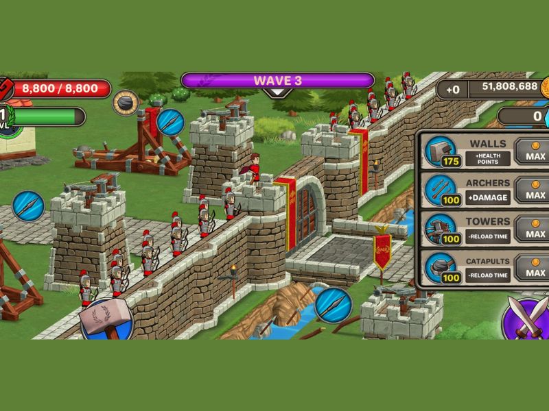 Xây dựng và mở rộng đế chế La Mã trong Hack Grow Empire Rome