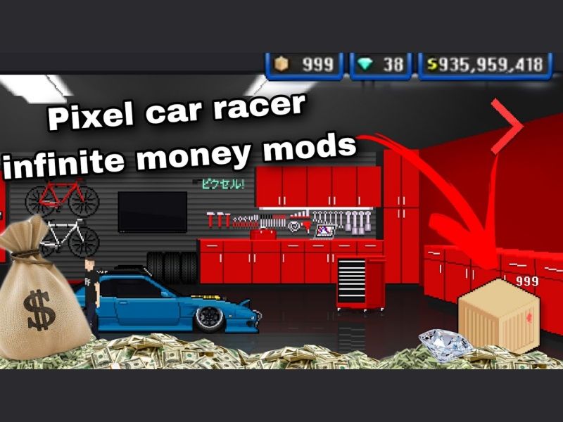 MOD Vô Hạn Tiền trong Hack Pixel Car Racer