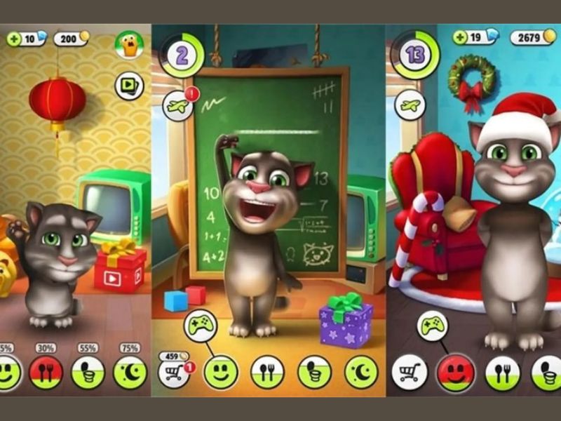Nuôi và chăm sóc mèo Tom dễ thương trong My Talking Tom Hack
