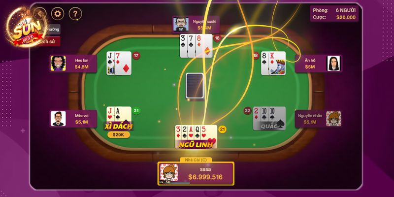 Chiến thuật đánh xì dách Đại Phú Quý linh hoạt 