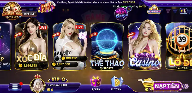 Phiên bản mới nhất của Rikvip